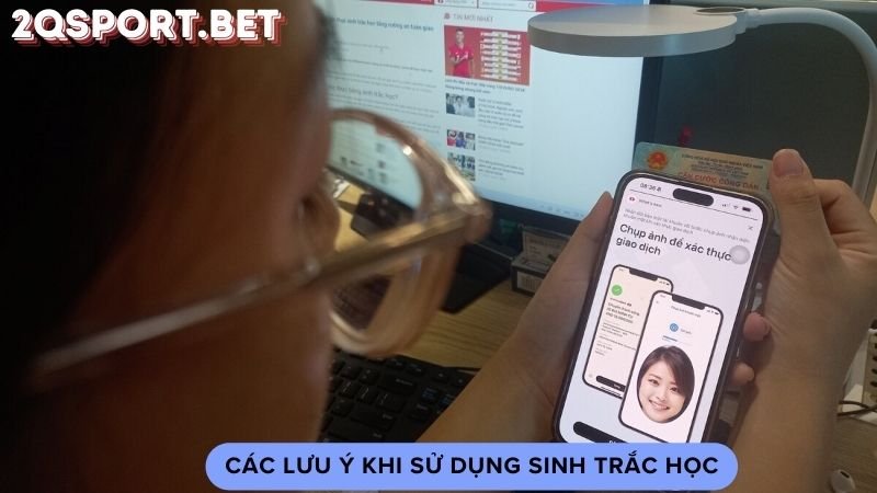 Các lưu ý khi sử dụng sinh trắc học