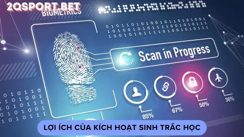 Lợi ích của kích hoạt sinh trắc học